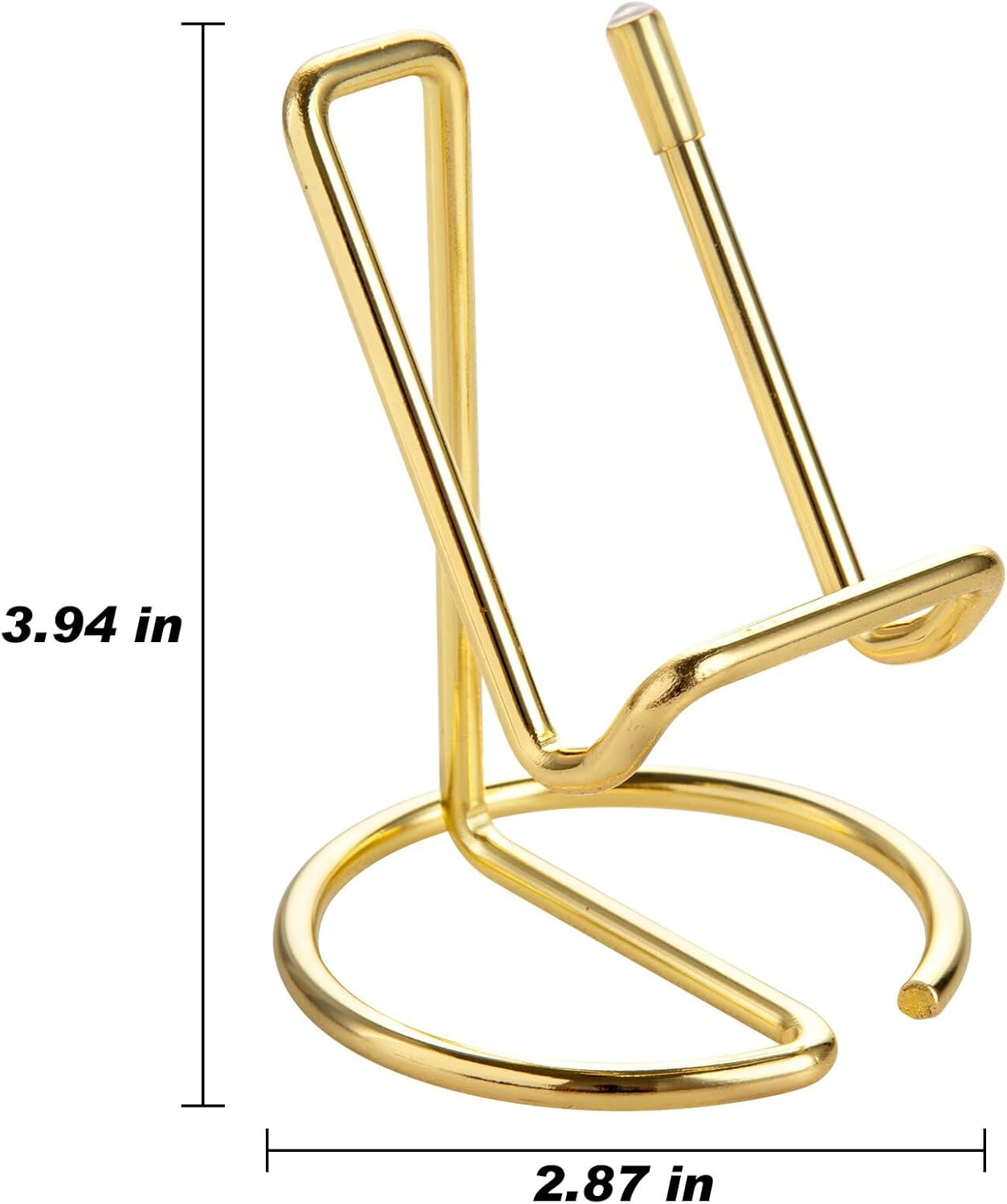 ROPOSY Cell Phone Stand for Desk, Cute Metal Gold Cell Phone Stand Holder Desk Accessories, Compatible with All Mobile Phones, iPhone, iPad