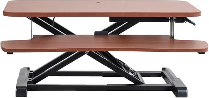 VIVO 26 inch Desk Converter, K Series, Height Adjustable Sit to Stand Riser, Dual Monitor and Laptop Workstation with Keyboard Tray, Black, DESK-V026KB
