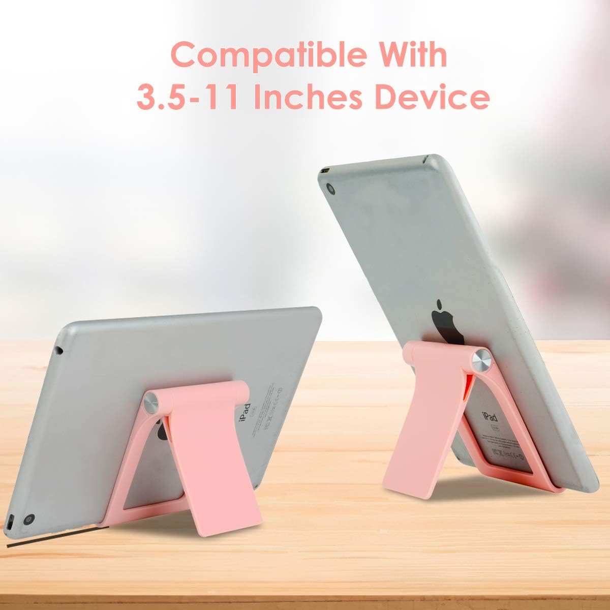 Cell Phone Stand Holder Multi-Angle Adjustable Phone Desk Stand Tablet Holder for iPhone 17 16 15 14 13 12 11 Pro Max XS XR 8 Plus 6 7 Galaxy S22 S21 S20 S10 S9 Edge Android Smartphone