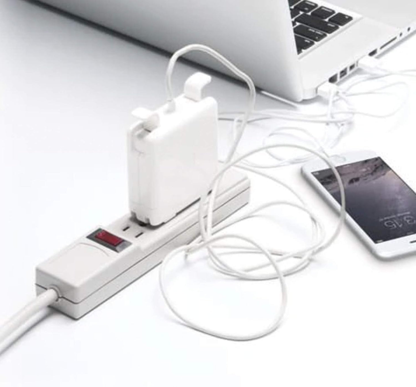 Bluelounge CableBox Mini Cable Management with Small Surge Protector, Black (CBM-BL)