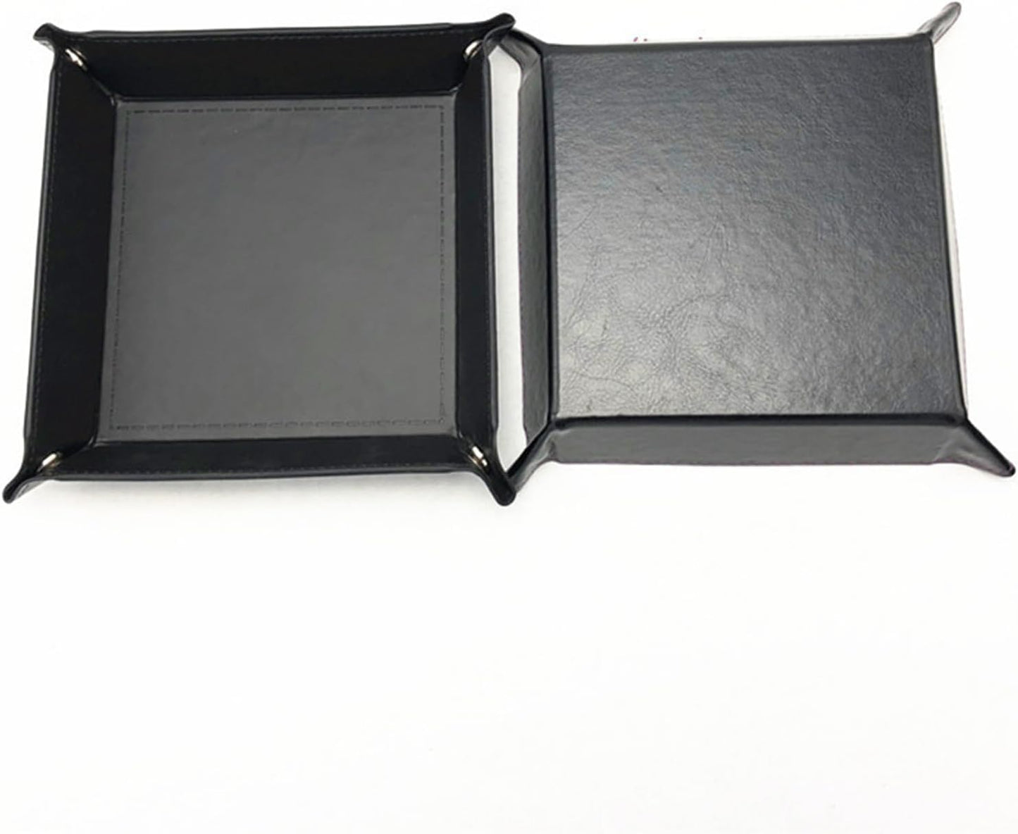 siduater Valet Tray Desktop Storage Organizer, Vegan Leather Catchall Bedside Vanity Tray Nightstand Caddy Holder for Remote Controller, Watch, Keys, Phone, Wallet, Sunglasses, Jewelry - Map