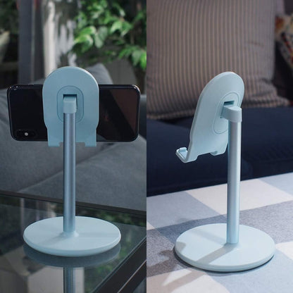 Bright Stone Phone Stand for Desk, Adjustable Cell Phone Holder for Desk, Compatible with 4"-12.9" Phones/Tablet/iPhone/iPad/Switch (Pink)