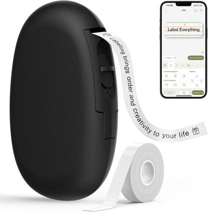 SUPVAN E10 Bluetooth Label Maker Machine with Tape, Continuous Waterproof Label, Versatile App with 35 Fonts and 1k+ Icons, Label Printer for Home, Kitchen, School, Office Organization, Green