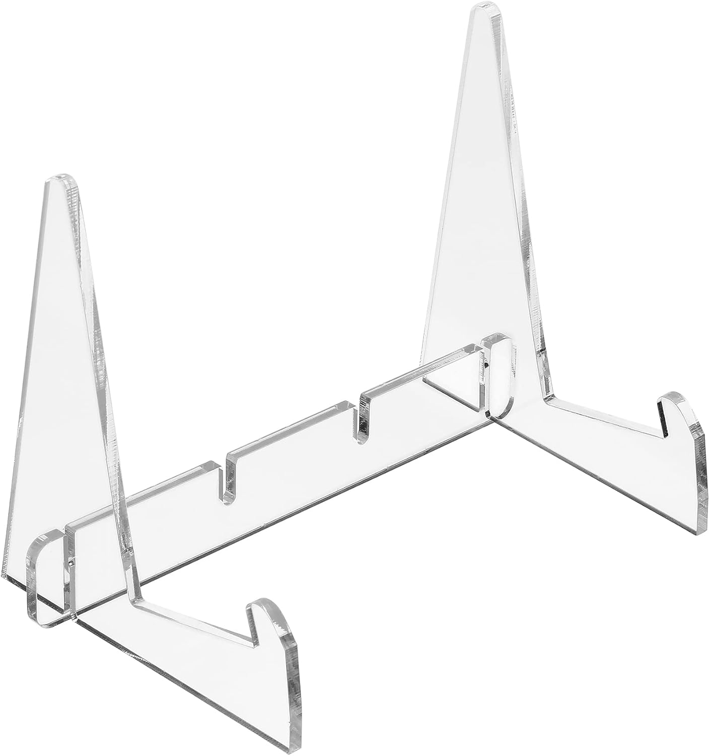 114mm Height Book Stand, Acrylic Detachable Desktop Book Display Holder for Reading, Clear