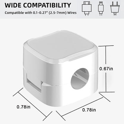 IFNOW 6 Pack Magnetic Cable Clips for Nightstand Black and White Self Adhesive Cord Holder Adjustable Clip for Desk, Nightstand, Phone Charger, Computer, Home, Office, Car