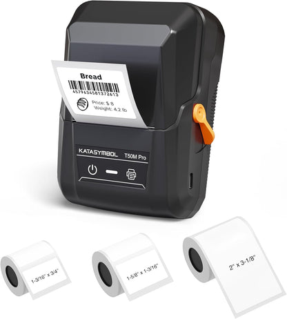 SUPVAN T50M Pro Bluetooth Label Maker Machine with 3 Tapes, Wide Waterproof Label, Versatile App with 30+ Fonts and 660+ Icons, Inkless Labeler for Home, Kitchen, School, Office Organization, Set 1