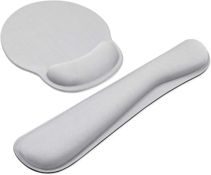 Ergonomic Keyboard Mouse Pad Wrist Rest Support Set for Laptop/Computer/Desktop,Memory Foam Hand Rest Wrist Cushion for Gaming/Office,Lightweight Comfortable & Pain Relief (Flowers)