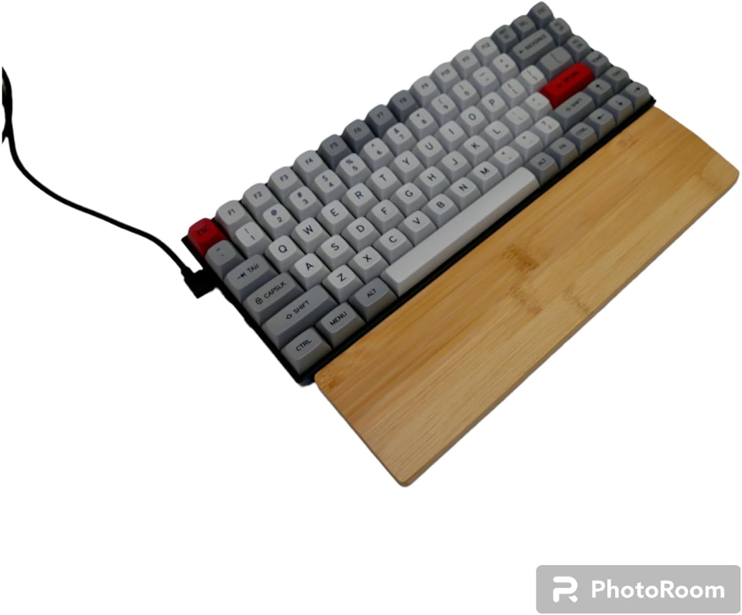 Kothar Wooden Keyboard Wrist Rest (Compact, Black)