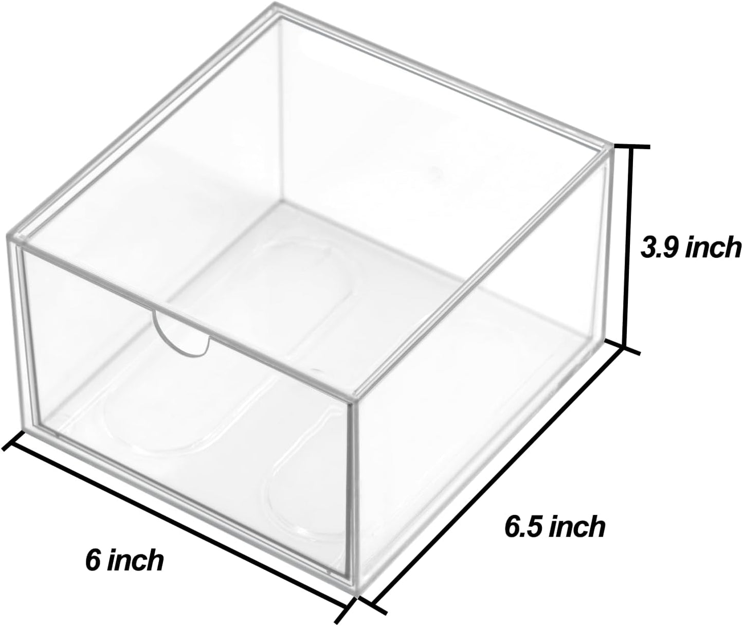 Acrylic Makeup Organizer, 10 Drawers Clear Storage Organizer Desktop Stackable Storage Drawers, Plastic Organizer Bins for Makeup, Stationery, Cosmetics, Vanity, Bathroom,Cabinet,Pantry Office Desk
