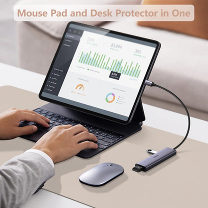 Wrist Rest for Computer Keyboard and Mouse, Ergonomic Design Wrist Support Pad for Keyboard, Soft Memory Foam Desk Pads Support Hand and Arm Easy Typing Pain Relief, 2 Piece Pad, Cream Pink