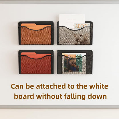 MINDEPOT Wall File Organizer,Hanging Wall Mounted File Folder Binder Holder Mail Organizer for Office,Home and School Supplies