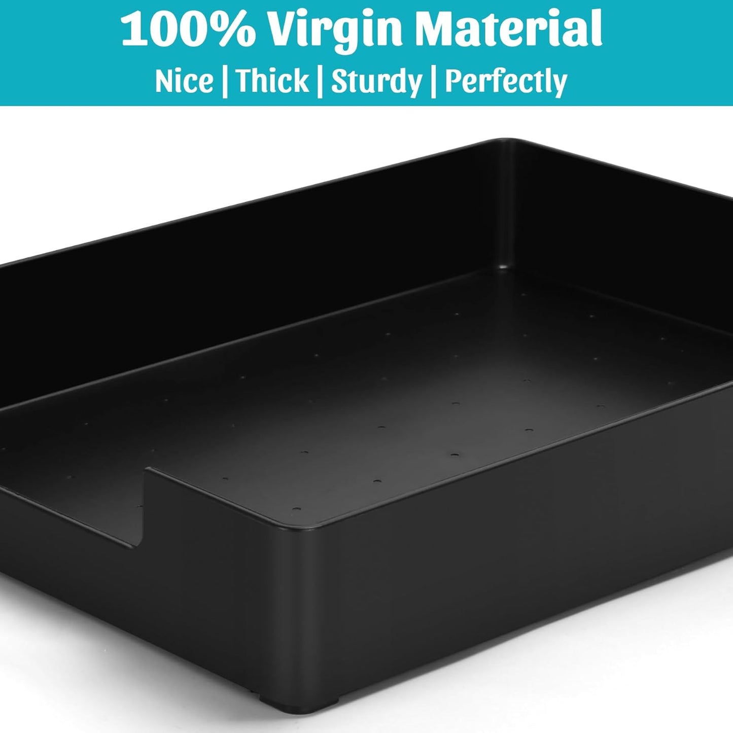 Letter-Size Tray Desk Letter Tray Paper Tray, Sturdy Heavy-Duty Plastic Printer Paper Tray, Single-Tier Stackable File Storage Organizer for Office Home (Clear)
