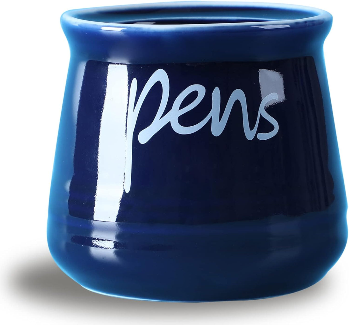 ONTUBE Porcelain Pens Holder Stand,Ceramic Pencils Holder (Turquoise)