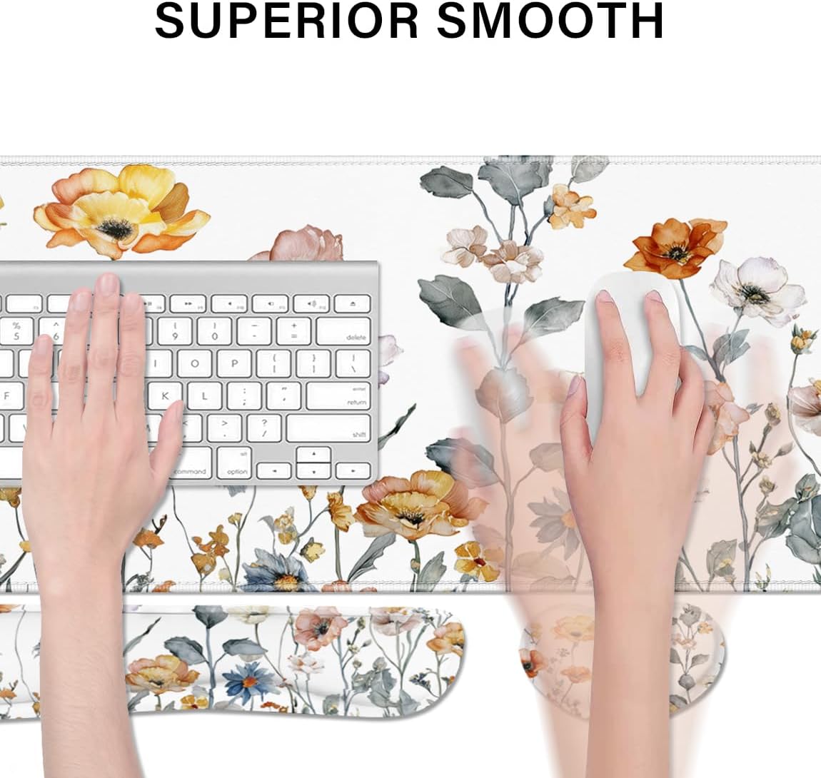 Desk Pad and Keyboard Wrist Rest, Large Mouse Pad + Keyboard Pad+Mouse Wrist Support, Non-Slip Desk Mat Protector for Office, Home 31.5×11.8 Inches Anime Dragon