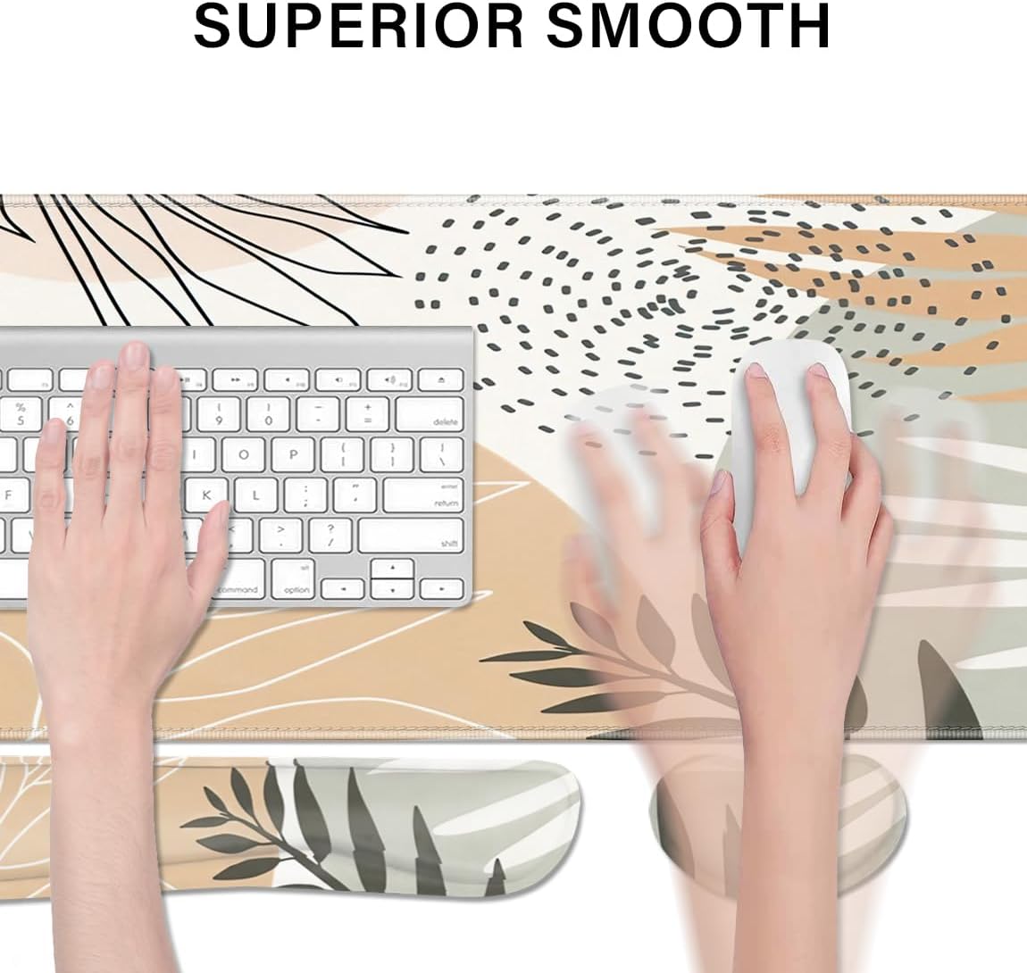 Desk Pad and Keyboard Wrist Rest, Large Mouse Pad + Keyboard Pad+Mouse Wrist Support, Non-Slip Desk Mat Protector for Office, Home 31.5×11.8 Inches Anime Dragon