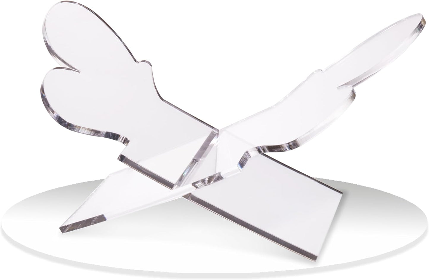 Large Clear Acrylic Book Stand - Perfect for Displaying Open Books on Your Coffee Table - Ideal for Bibles, Cook Book, Guest Books, Magazines, with a Lucite Paperweight(Marble Pattern)