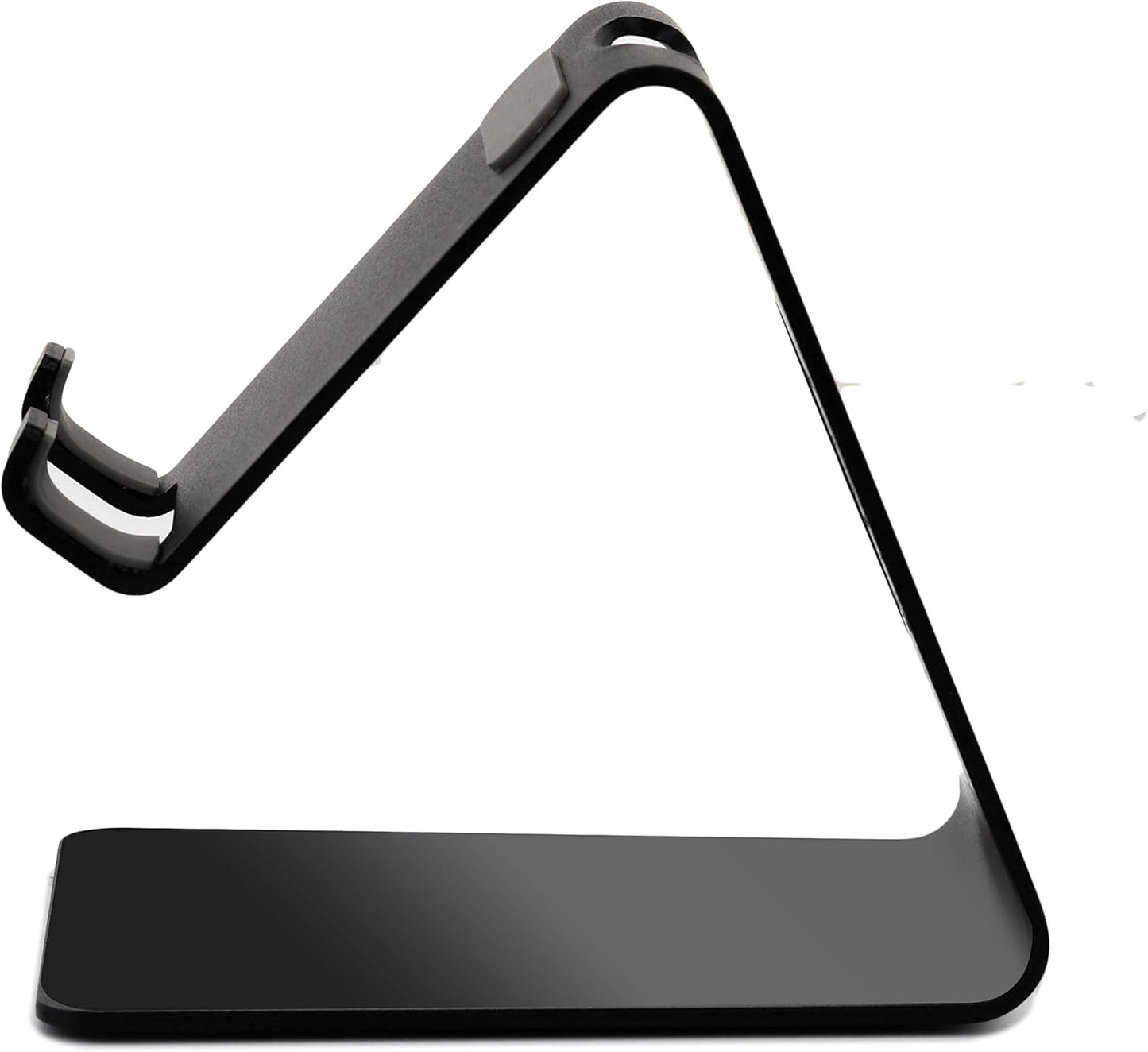 Cell Phone Stand, Desk Phone Holder, Cradle, Dock, Compatible with All 4-8inch Phones, Office Kitchen Traveling Accessories T1 Black
