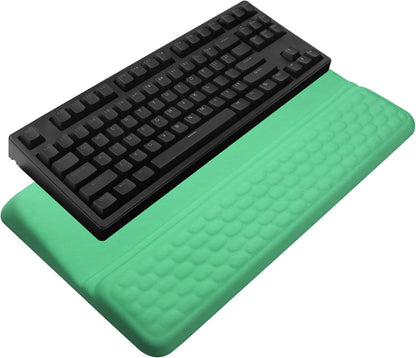 Computer Keyboard Stand with Wrist Rest, Ergonomic Tilted Keyboard Holder - Keyboard Riser with Wrist Pad - Keyboard Tray Support for Office Home - Black