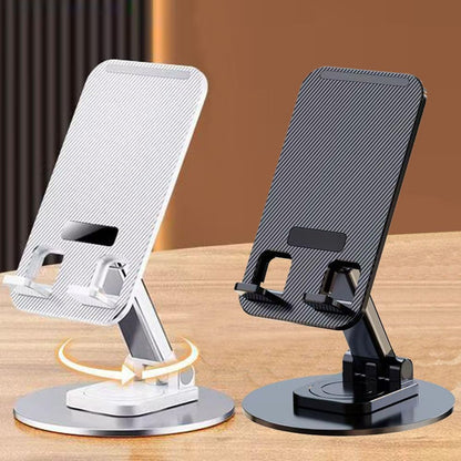 Cell Phone Stand 2 Pack,Angle Height Adjustable Cell Phone Holder for Desk,Foldable Desktop Phone Holder Cradle Dock with Silicon Pad Compatible with All Mobile Phones