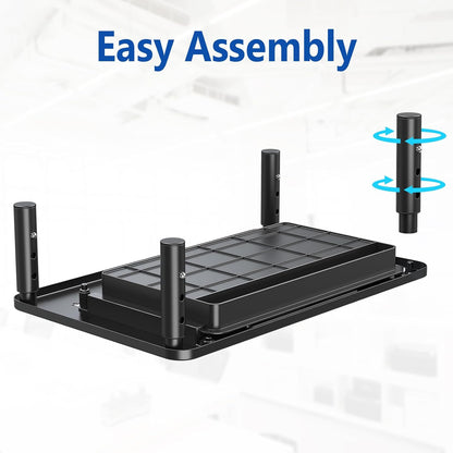 Zimilar 2 Pack Monitor Stand Riser with Drawer - 3 Height Adjustable Metal Monitor Stand with Unique Star Mesh for Computer Laptop Notebook Printer