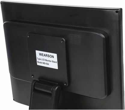 WEARSON WS-03A Adjustable LCD TV Stand Folding Metal Monitor Desk Stand With VESA Hole 75x75mm&100x100mm