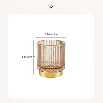 Makeup Brush Holder Organizer,Toothbrush Holders,Desk Pen Pencil Holder,Multifunctional Vintage Glass Brush Cup（L/Green/A3-6-US）