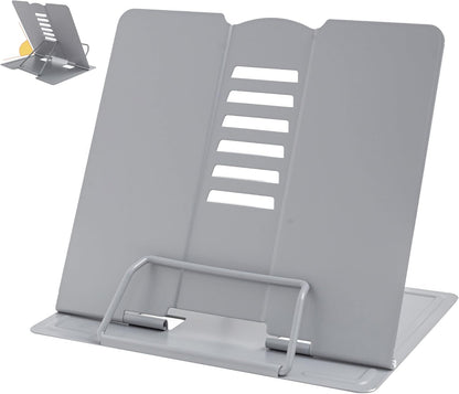 Camelmother Metal Book Holder Adjustable Book Stand for Reading