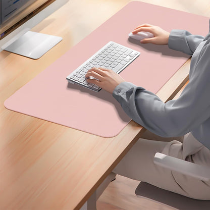 Mouse Pad and Keyboard Wrist Rest, 3-in-1 Large Keyboard and Mouse Pad Set, Ergonomic Wrist Rest for Computer Keyboards, Non-Slip Desk Mat Protector for Women (Purple Pink, 31.5" X 15.7")