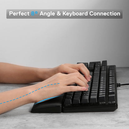 Redragon P035 Meteor S Computer Keyboard Wrist Rest Pad, Ergonomic Soft Memory Foam Wrist Support w/Anti-Slip Rubber Base, 60% 61 Keys Compact Size 11.38 x 2.87 in, 0.78 inch (20mm) Height, Black