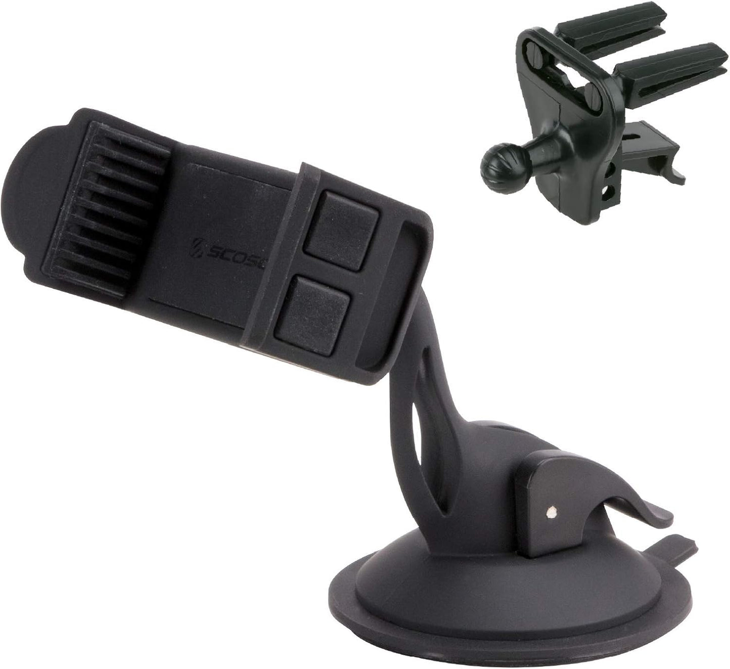 Scosche SUFMPS-SP Universal Cell Phone Stand and Holder with Non-Slip Cradle, Foldable, Adjustable Non-Magnetic Mount for Home Office Desk or Travel Compatible with iPhone, Tablet and All Devices