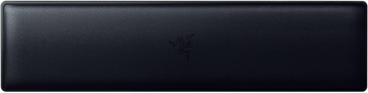 Razer Ergonomic Wrist Rest for Mini Keyboards: Plush Leatherette Memory Foam Cushion - Anti-Slip Rubber Feet