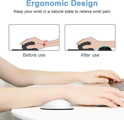 Dapesuom Enlarge Keyboard Wrist Rest, Cute Memory Foam Keyboard Wrist Cushion for Computer Desk Mats Support, Typing Pain Relief Ergonomic Mouse Pad Rests with Non-Slip Base for Gaming, Laptop, Purple