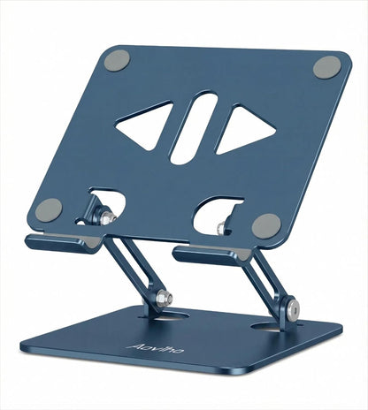 Aoviho Tablet Stand Holder for Desk, Adjustable Desktop Tablet Holder, Foldable Aluminum Tablet Mount for iPad pro 12.9, iPad Air Mini, Samsung Galaxy Tabs Z Fold Kindle Fire 4-12 inch Purple