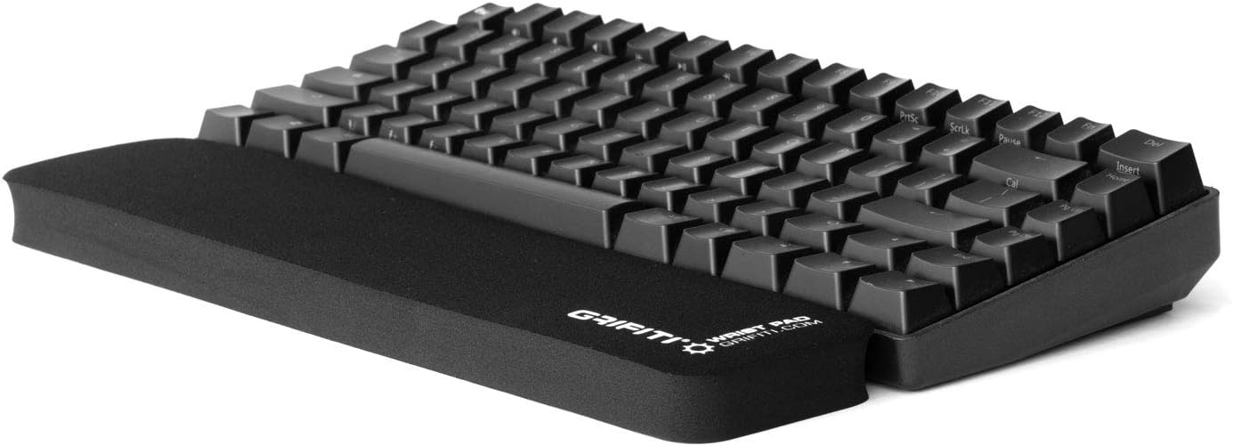 Grifiti Fat Wrist Pad 12" x 4” x 0.75" Inch Keyboard Rest Thick Small Ergonomic Computer Keyboards Hand & Palm Wrists Rests Support Carpal Tunnel Resting Pads Gaming Accessories (Wide 12 x 4 x 0.75)