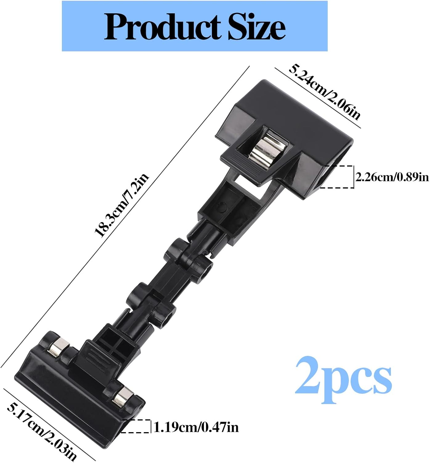 2 Pack Document Holder Adjustable for Typing Flexible Documents Holder Foldable Paper Copy Holder Clip Rotatable Handy Artist Supplies Holder for Computer Monitor Canvas Clamp