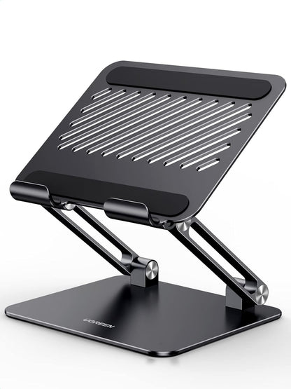 UGREEN Tablet Stand Holder for Desk Dual Rod Support Aluminum Tablet Holder Adjustable Multi-Angle Home Office Accessories Compatible with iPad Pro 13 12 11 10.5 Air Mini 5 4 3 2 Phone E-Reader Silver