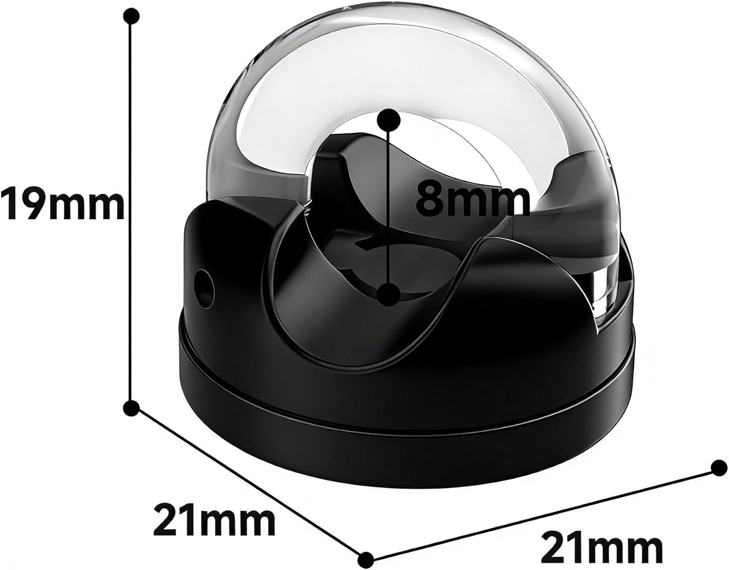 IFNOW 6 Pack Magnetic Cable Clips for Nightstand Black and White Self Adhesive Cord Holder Adjustable Clip for Desk, Nightstand, Phone Charger, Computer, Home, Office, Car