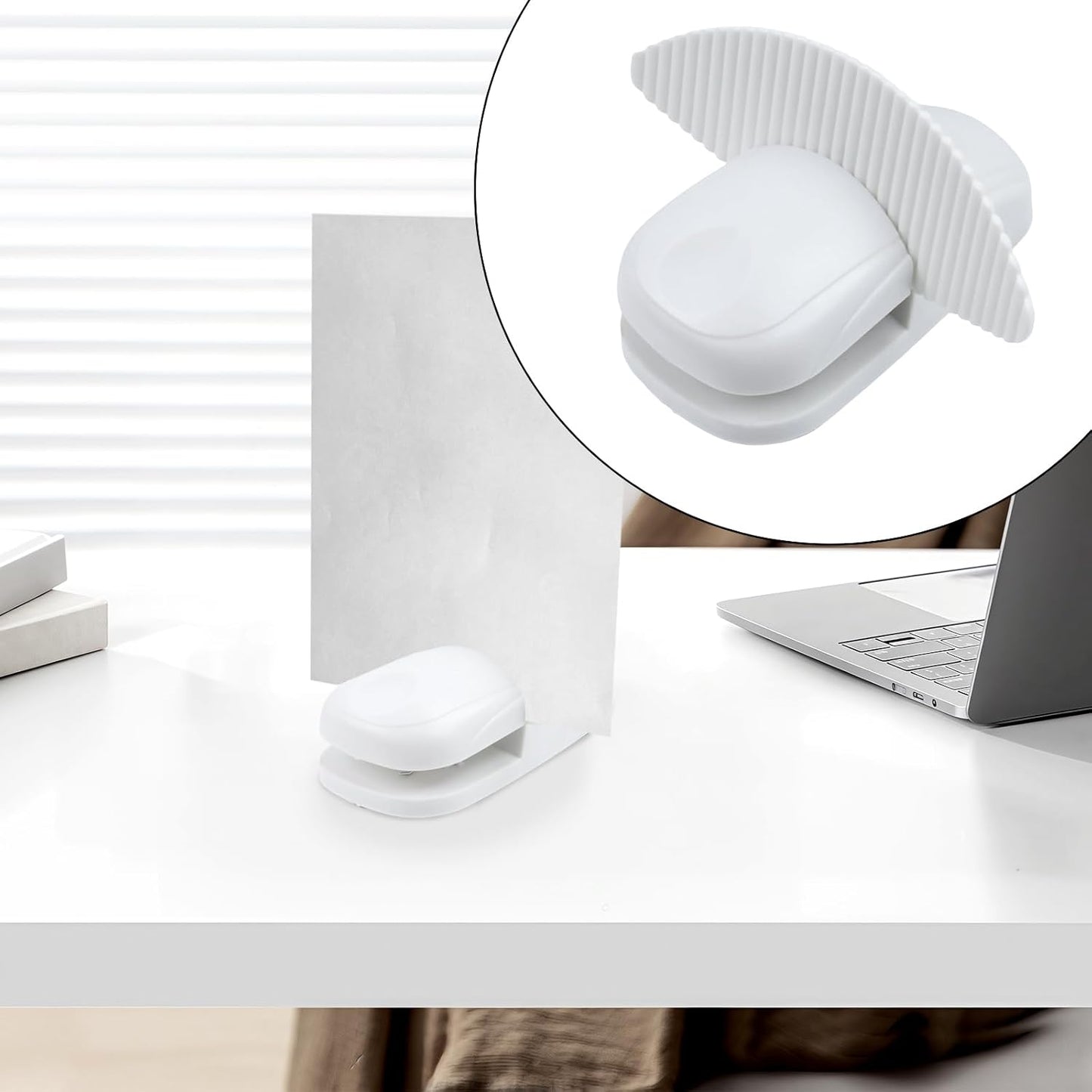 A4 Document Holder 3Pcs, Can Hold 15 Sheets of Paper for Typing & Reading, Press Type ABS Portable Copies Stand Desktop Paper Stand