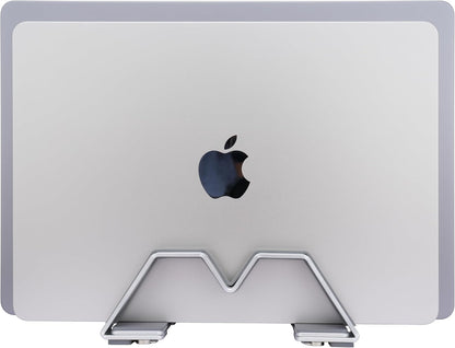Adjustable Vertical Laptop Stand - Aluminum, Universal Fit for All Laptops (10-30mm Thickness) - Fashion Design, Adjustable Width, Anti-Slip & Scratch-Resistant, Patented Design