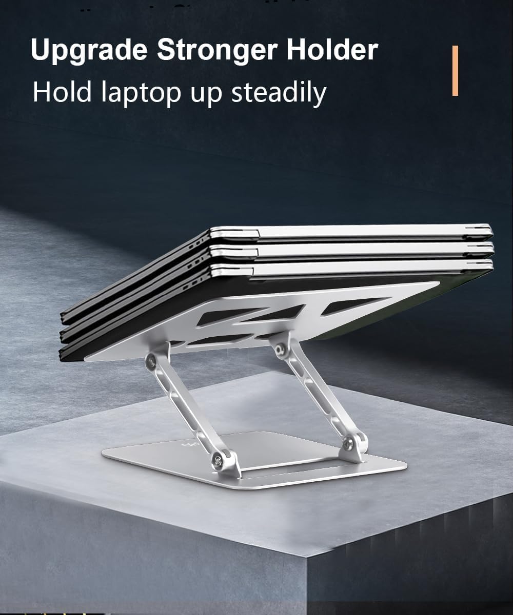Aoviho Adjustable Laptop Stand for Desk,Portable Laptop Stand Holder and Riser,Foldable Aluminum Notebook Computer Stands for MacBook Air Pro HP Lenovo Dell Samsung Chromebook, 10-15.6 inch, Purple