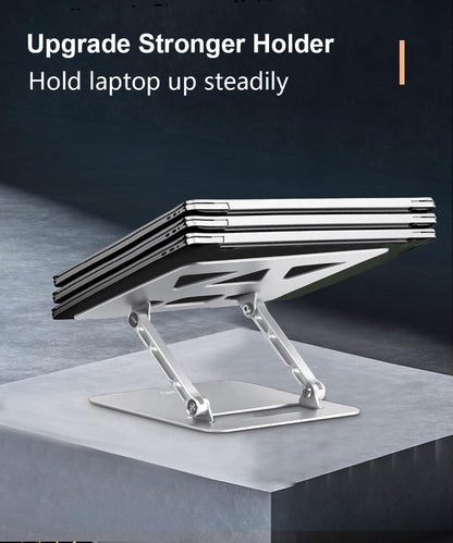 Aoviho Adjustable Laptop Stand for Desk,Portable Laptop Stand Holder and Riser,Foldable Aluminum Notebook Computer Stands for MacBook Air Pro HP Lenovo Dell Samsung Chromebook, 10-15.6 inch, Purple