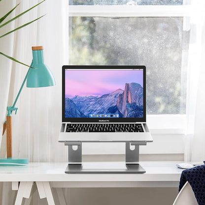 BESIGN LS03 Aluminum Laptop Stand, Ergonomic Detachable Computer Stand, Notebook Riser, Laptop Mount Compatible with Air, Pro, Dell, HP, Lenovo More 10-15.6" Laptops, Silver
