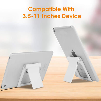 Cell Phone Stand Holder Multi-Angle Adjustable Phone Desk Stand Tablet Holder for iPhone 17 16 15 14 13 12 11 Pro Max XS XR 8 Plus 6 7 Galaxy S22 S21 S20 S10 S9 Edge Android Smartphone