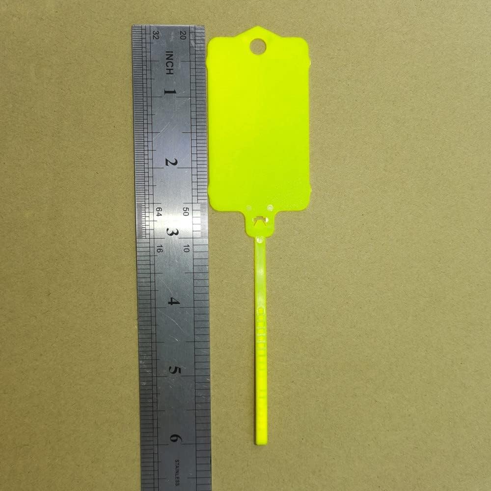 100pcs Reusable Blank Plastic Tags Ties Key Tags 1.45"*2.48" Serrated Tension Sealing Strap with Large Label Plastic Tie Mark Label Waterproof Hang Sign Write on Tag (Red, 100pcs)