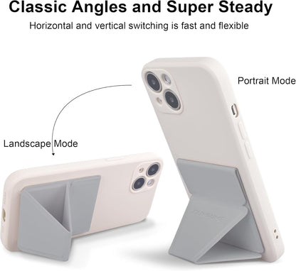 Cell Phone Kickstand Vertical and Horizontal Phone Stand for Desk Adjustable Phone Holder Stand for iPhone 15/14/13/12 All Smartphones Black