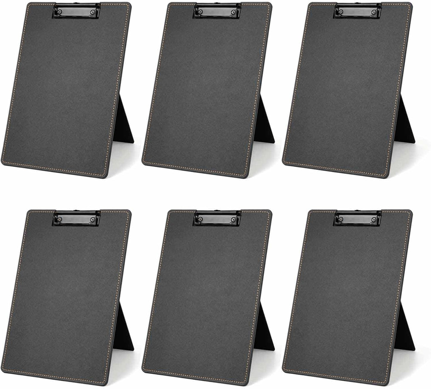 Desktop Document Holder for Typing Clipboard, Paper Holder Stand for Desk When Typing Copy Holder Foldable Stand Clipboard 9 x 13 Inch (White, 4 Pack)