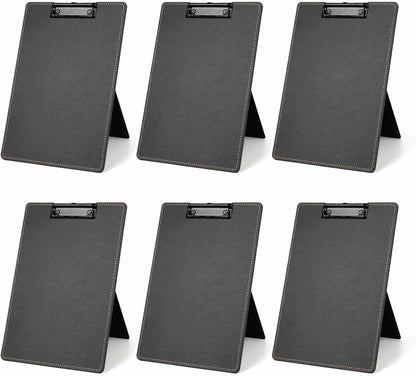 Desktop Document Holder for Typing Clipboard, Paper Holder Stand for Desk When Typing Copy Holder Foldable Stand Clipboard 9 x 13 Inch (White, 4 Pack)