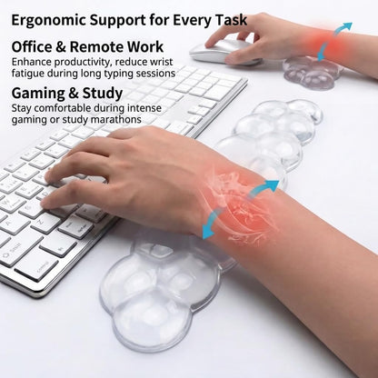 Ultimate Cute Ergonomic Wrist Rest – Instant Relief, Cloud-Like Comfort, Premium Silicone & TPU, Ultra-Soft, Durable, Gift-Boxed for Office, Study, Gaming & More