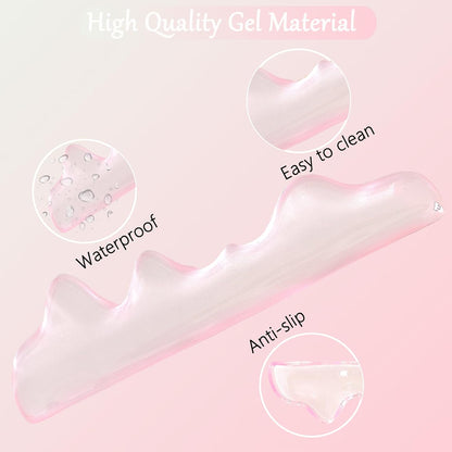 Gel Wrist Rest for Keyboard and Mouse Square Blue Plaid Clear Keyboard Wrist Rest Transparent Ergonomic Cute Checkered Mouse Wrist Pad Silicone Non-Slip Support for Computer Laptop Gaming Home Office