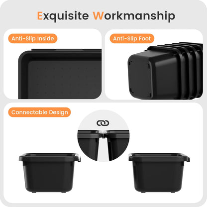 【Military Grade】A-LuGei Drawer Organizer, 【𝟱𝗦𝗶𝘇𝗲】 Makeup organizer, 【Holds 177 Items】 Bathroom Organizers and Storage, Organization and Storage, Desk Drawer Organizer for Bathroom Vanity